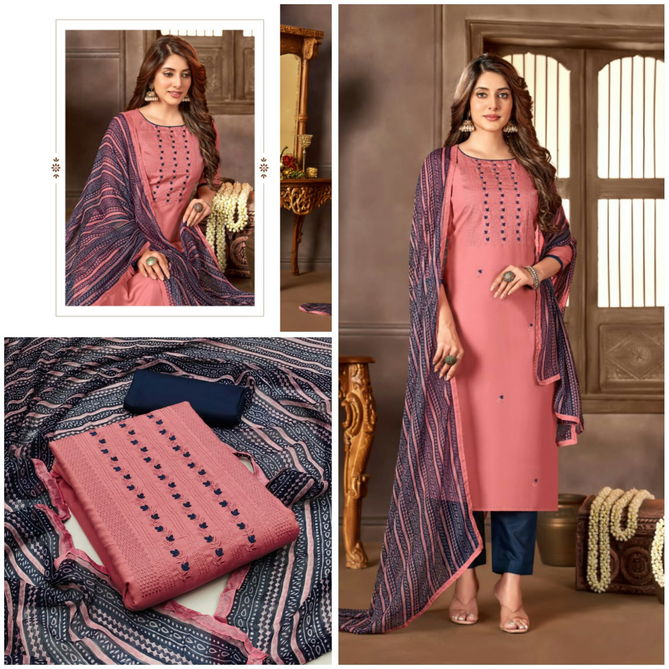 DS Designer Color Set Cotton Dress Material Catalog